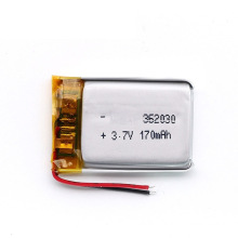 3.7V 170mAh Lithium Polymer Battery/Lipo Battery with Size 30*20*3.6mm